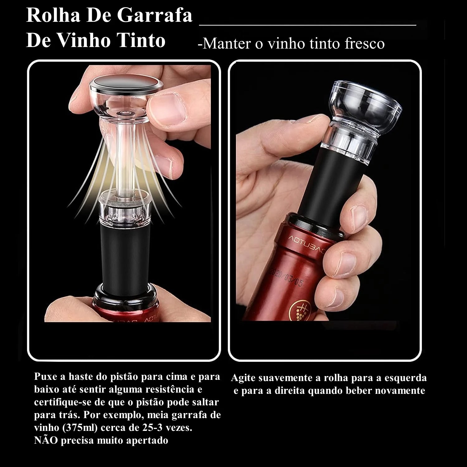 Abridor de Vinho Elétrico Premium Castiliani, com kit completo incluindo cortador de rótulo, aerador e rolha de preservação