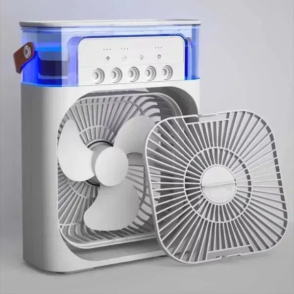 Mini Ventilador e Umidificador de Ar Portátil Castiliani, ideal para frescor e umidificação em qualquer lugar