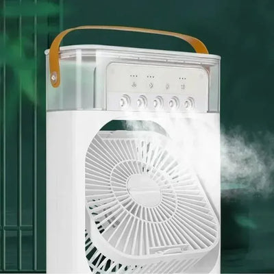 Mini Ventilador e Umidificador de Ar Portátil Castiliani, ideal para frescor e umidificação em qualquer lugar