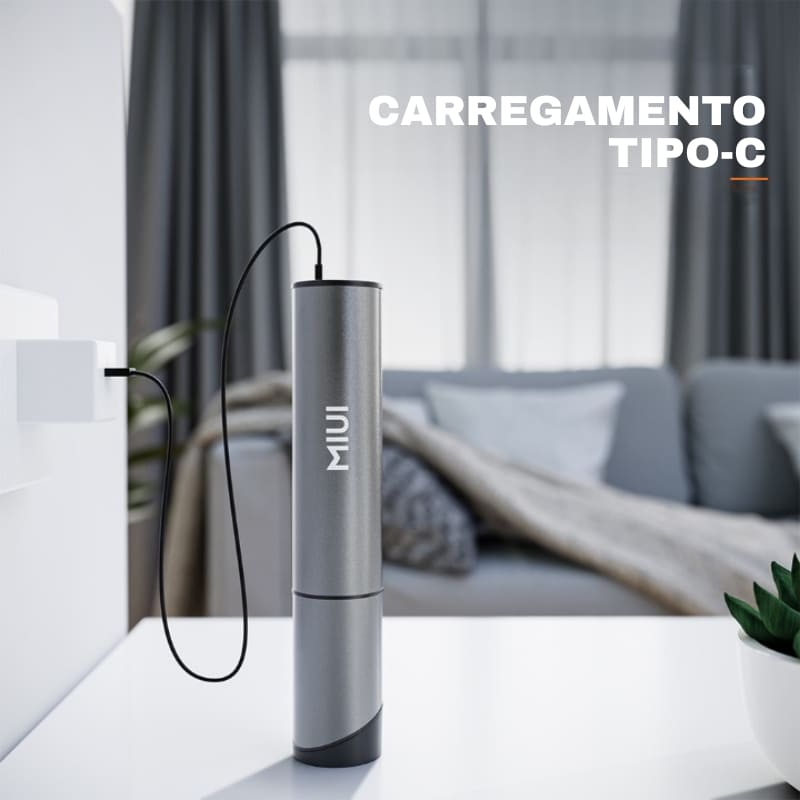 Mini Aspirador de Pó Portátil Sem Fio Castiliani, ideal para limpeza prática de casa e carro