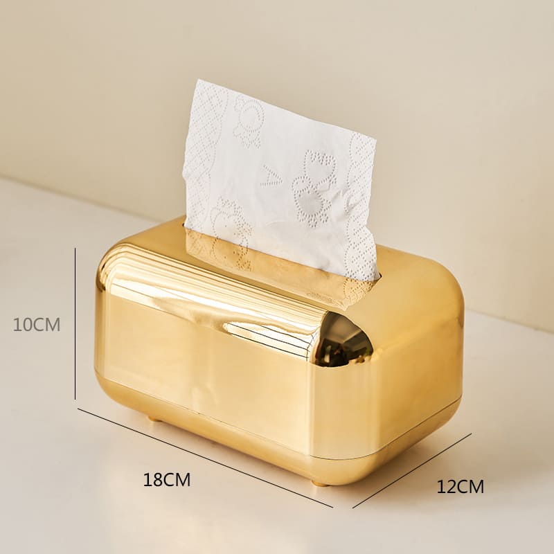 Caixa Porta Lenço Umedecido e Papel Cromado Castiliani com design elegante, ideal para organizar o banheiro com estilo e sofisticação.