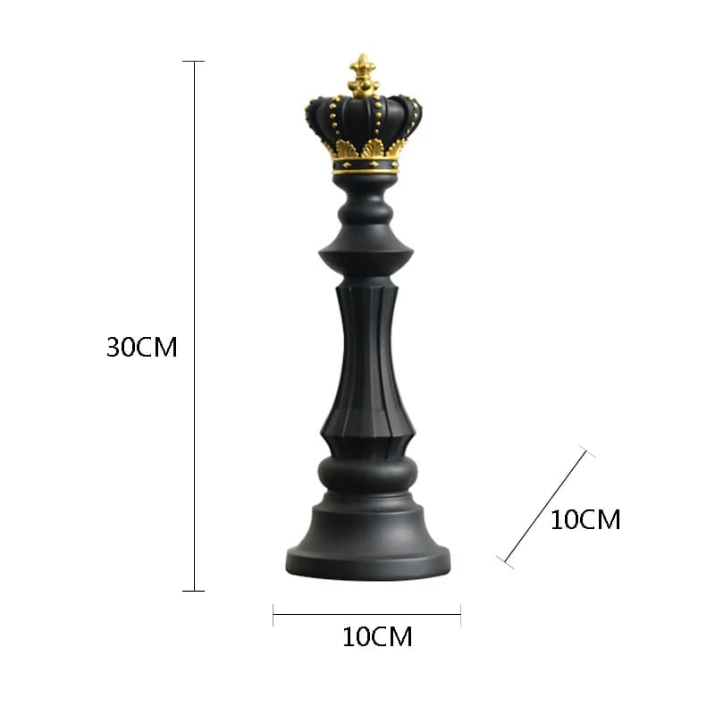 Decoração de Mesa Resina Estátua Peças de Xadrez Castiliani, elegância e estilo para ambientes sofisticados