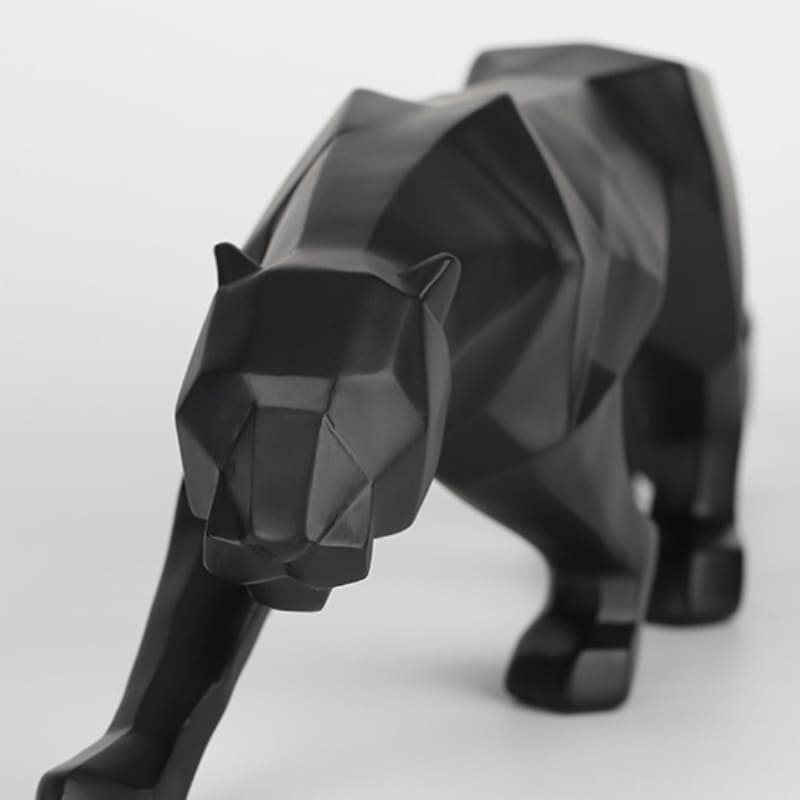 Decoração de Mesa de Resina Estátua Leopardo Castiliani, peça sofisticada e elegante para ambientes modernos