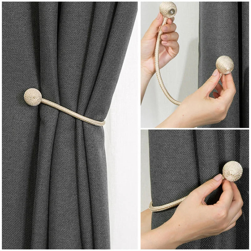Fivelas de Cortina Luxo Design Castiliani, em metal dourado e prateado com acabamento sofisticado