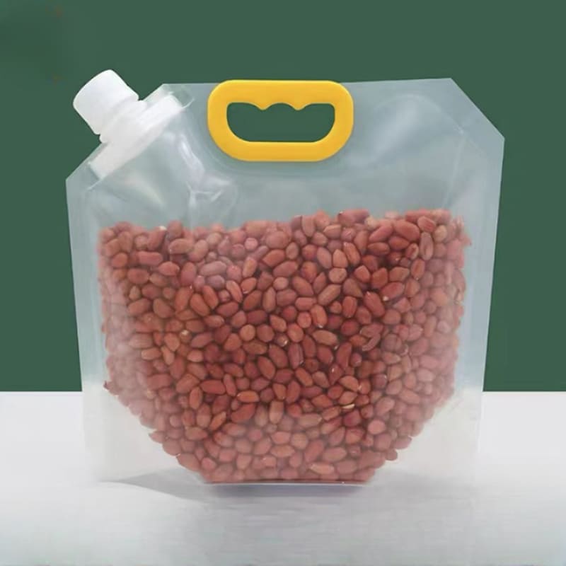 Kit 10 Sacos de Armazenamento Dispenser de Alimentos Castiliani, ideal para conservar alimentos secos com praticidade