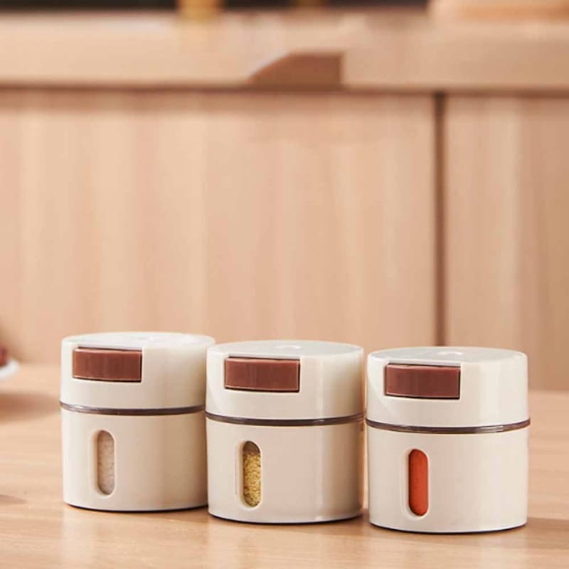 Kit 6 Porta Temperos e Condimentos de Parede Magnético Castiliani