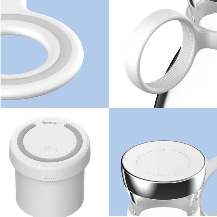Liquidificador Portátil e Mixer Sem Fio Castiliani, ideal para misturar e preparar bebidas com praticidade e versatilidade