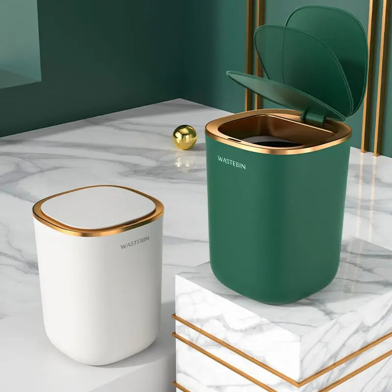 Lixeira Automática Colorida Castiliani com sensor inteligente, ideal para banheiro e cozinha