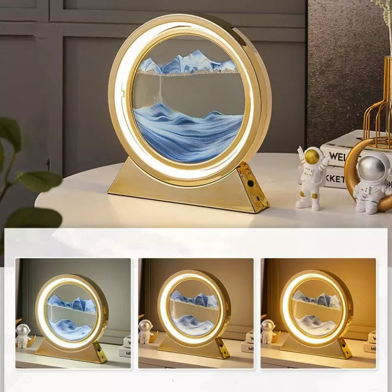 Luminária de Mesa e Abajur Ampulheta LED Decorativa Castiliani