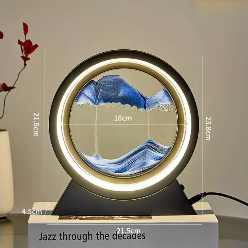 Luminária de Mesa e Abajur Ampulheta LED Decorativa Castiliani