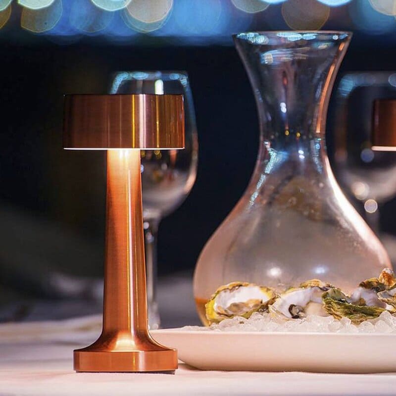 Luminaria de Mesa LED Decoracao Retro Recarregável Castiliani