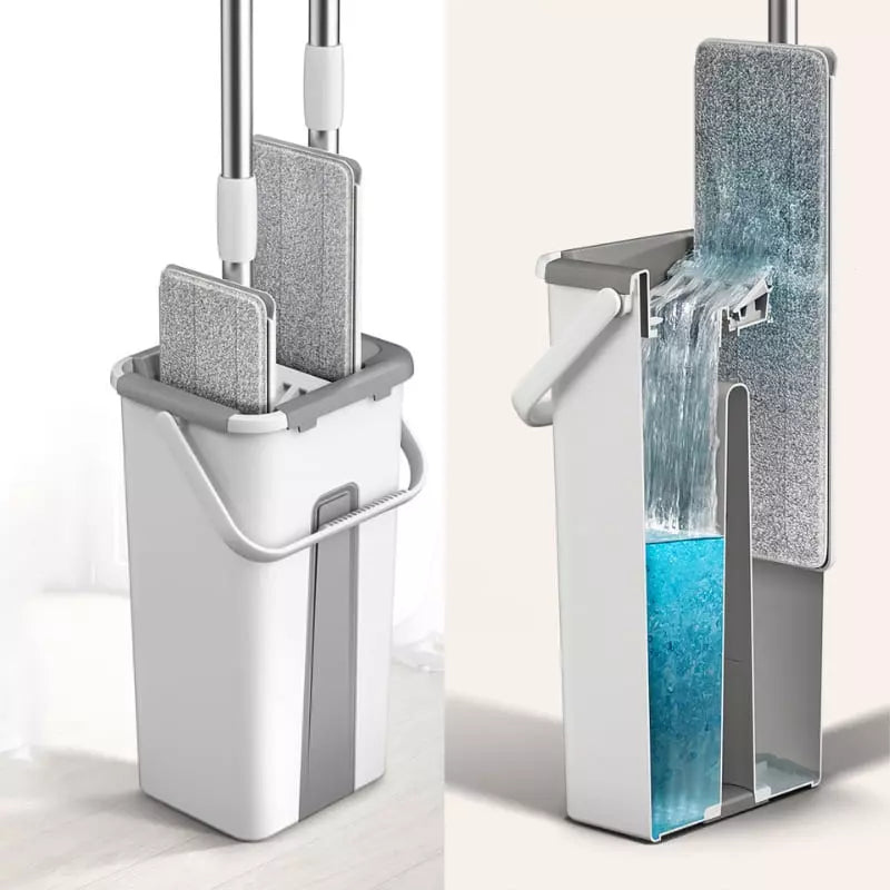 Mop de Limpeza Giratório SwiftClean™ Castiliani, ideal para uma limpeza eficiente e prática com rotação 360º