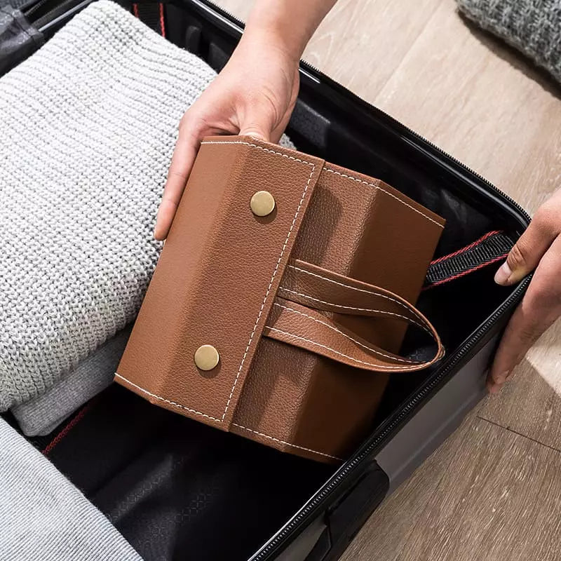 Porta Óculos e Organizador com 6 Divisórias Castiliani, ideal para organizar e proteger seus óculos com elegância