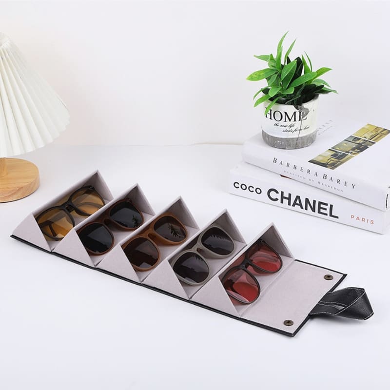 Porta Óculos e Organizador com 6 Divisórias Castiliani, ideal para organizar e proteger seus óculos com elegância