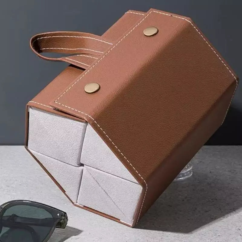Porta Óculos e Organizador com 6 Divisórias Castiliani, ideal para organizar e proteger seus óculos com elegância
