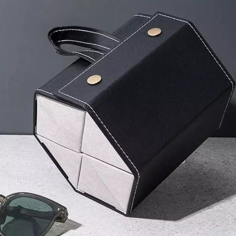 Porta Óculos e Organizador com 6 Divisórias Castiliani, ideal para organizar e proteger seus óculos com elegância
