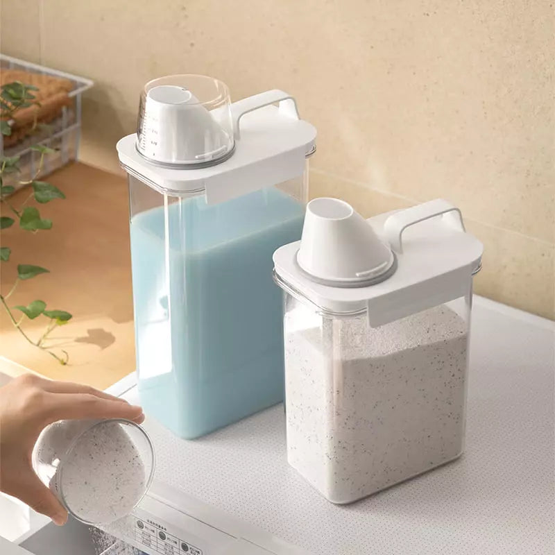 Porta Sabão em Pó e Detergente Hermético Castiliani, ideal para organizar e manter seus produtos secos com vedação de alta qualidade
