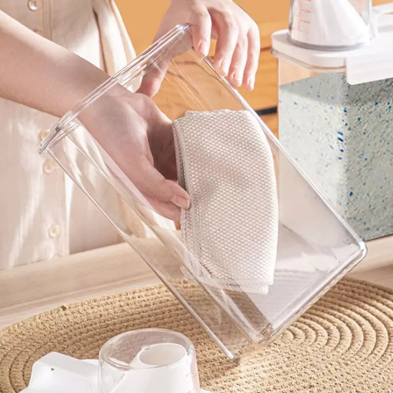 Porta Sabão em Pó e Detergente Hermético Castiliani, ideal para organizar e manter seus produtos secos com vedação de alta qualidade