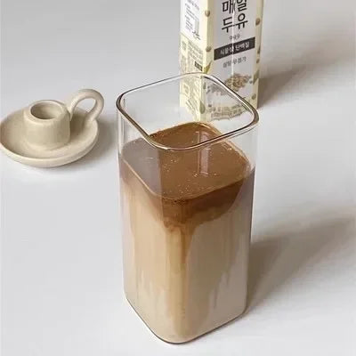 Copo de Café de Vidro Borossilicato Castiliani com Palha e Tampa