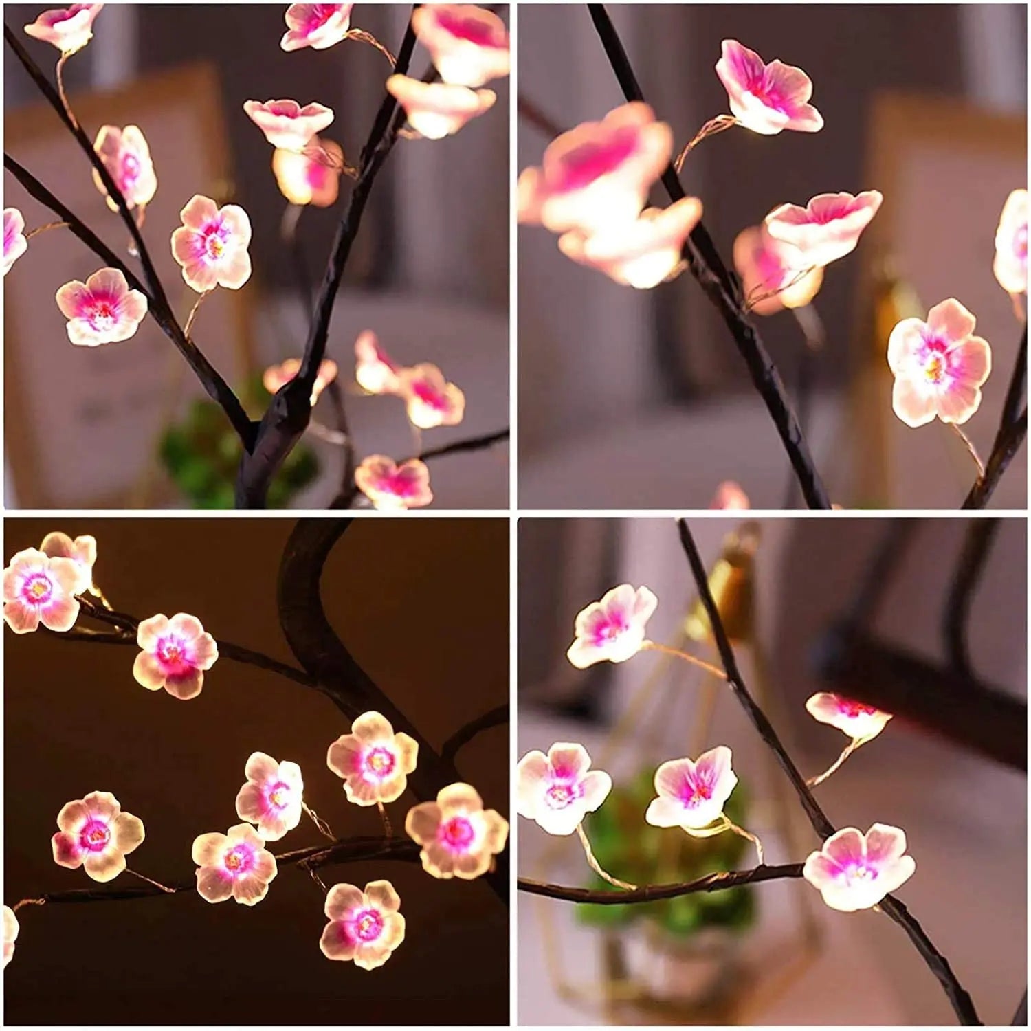 Luminária Decorativa Árvore de Cerejeira Castiliani, iluminação suave e design elegante inspirado na natureza.