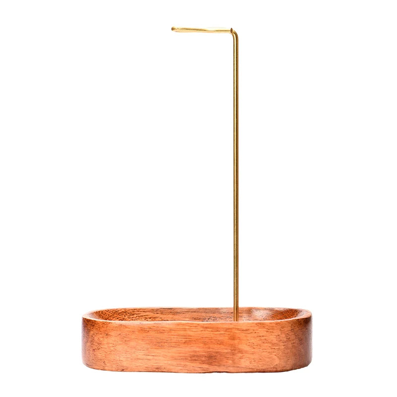 Suporte de Incenso em Madeira Natural Castiliani, ideal para criar um ambiente relaxante com elegância e funcionalidade