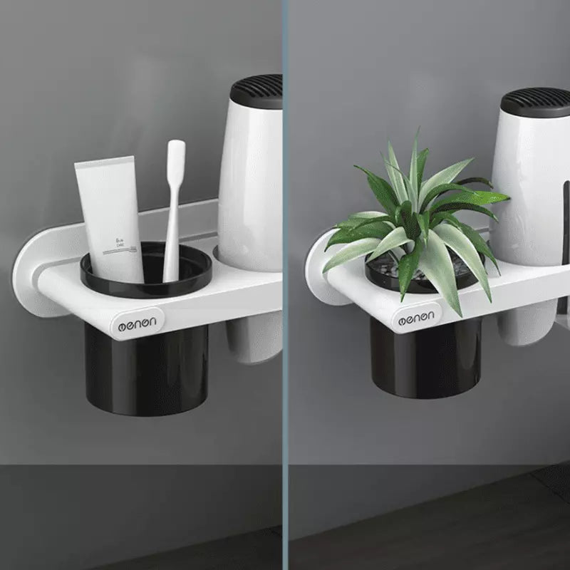 Suporte para Secador de Cabelo de Parede Castiliani, ideal para organizar secador e chapinha com praticidade
