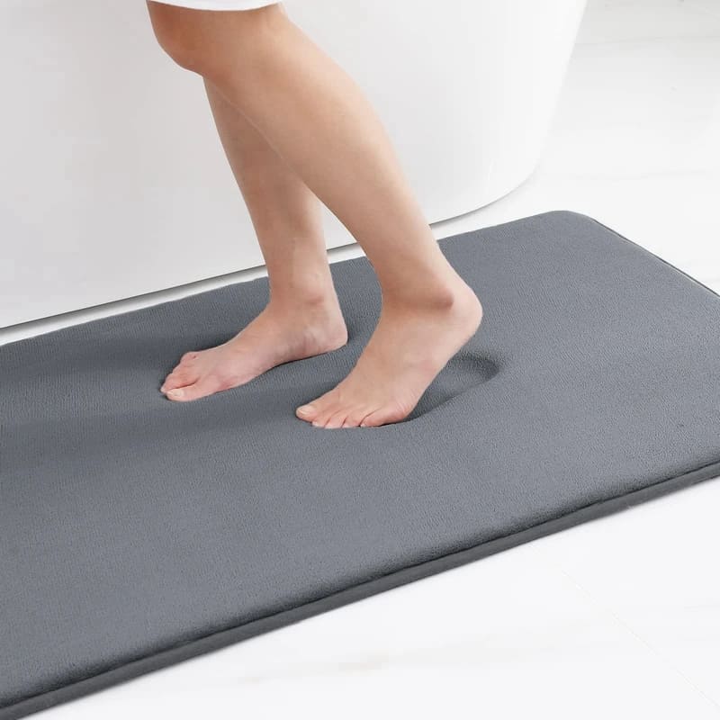 Tapete para Banheiro Antiderrapante Absorvente Veludo da Castiliani