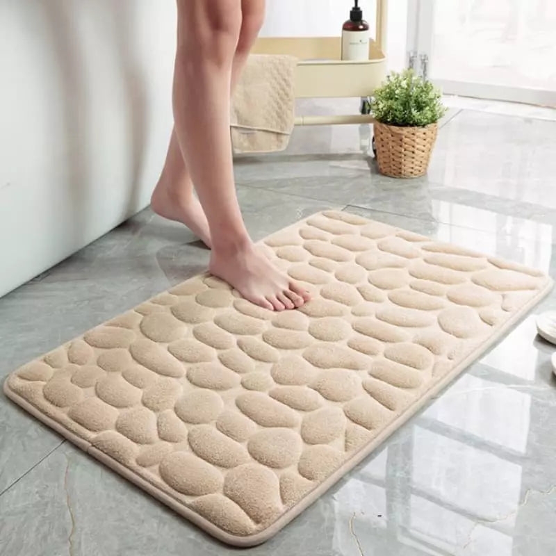 Tapete para Banheiro Antiderrapante Absorvente Castiliani, ideal para manter o banheiro seco e seguro