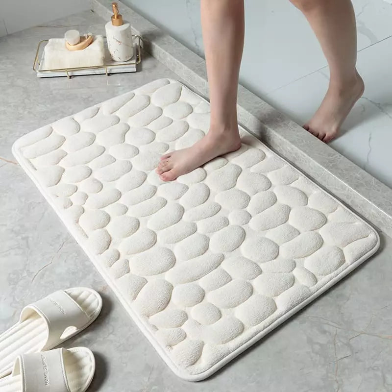 Tapete para Banheiro Antiderrapante Absorvente Castiliani, ideal para manter o banheiro seco e seguro