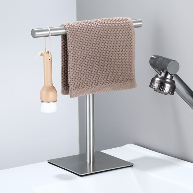 Toalheiro de Mesa Porta Toalha de Rosto Inox Castiliani, ideal para organizar toalhas com elegância e praticidade