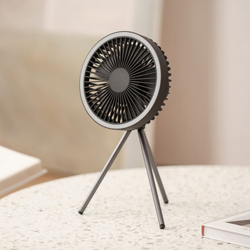 Ventilador de Coluna Portátil Recarregável de Mesa Castiliani, ideal para ambientes internos e externos com bateria de longa duração