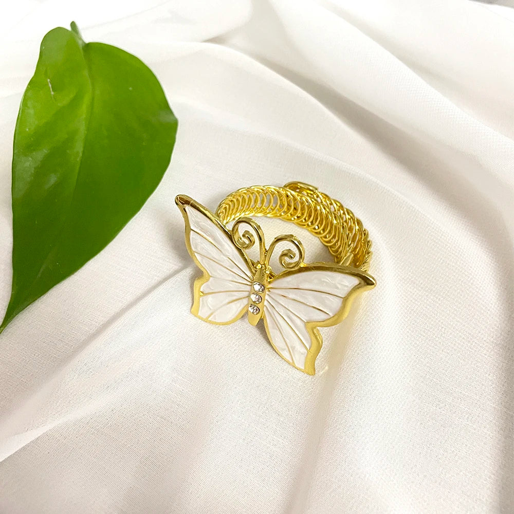 Fivelas de Cortina Borboleta Design Castiliani, em metal resistente com acabamento elegante, ideal para sala e quarto