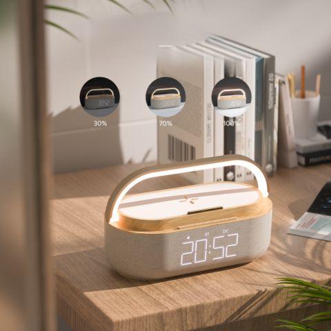 Luminária Multifuncional 5 em 1 Bluetooth e Carregamento Sem Fio Castiliani