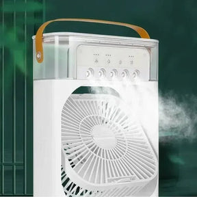 Mini Ventilador e Umidificador de Ar Portátil Castiliani, ideal para frescor e umidificação em qualquer lugar

