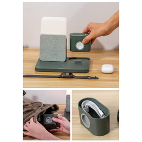 Carregador por Indução Luminária de Mesa e Despertador Castiliani, ideal para quartos com design moderno e funcionalidade prática