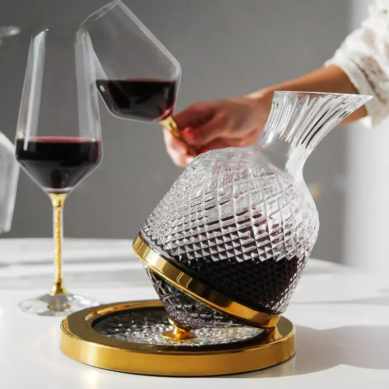Decanter de Vinho Recipiente de Vidro Cristal Castiliani, ideal para servir com elegância e aprimorar o sabor do vinho

