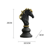 Decoração de Mesa Resina Estátua Peças de Xadrez Castiliani, elegância e estilo para ambientes sofisticados

