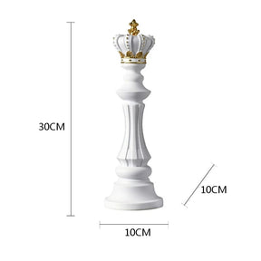 Decoração de Mesa Resina Estátua Peças de Xadrez Castiliani, elegância e estilo para ambientes sofisticados

