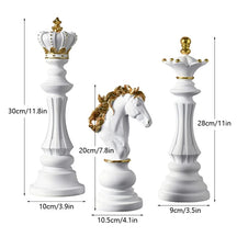Decoração de Mesa Resina Estátua Peças de Xadrez Castiliani, elegância e estilo para ambientes sofisticados

