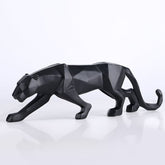 Decoração de Mesa de Resina Estátua Leopardo Castiliani, peça sofisticada e elegante para ambientes modernos

