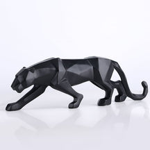 Decoração de Mesa de Resina Estátua Leopardo Castiliani, peça sofisticada e elegante para ambientes modernos

