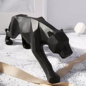 Decoração de Mesa de Resina Estátua Leopardo Castiliani, peça sofisticada e elegante para ambientes modernos

