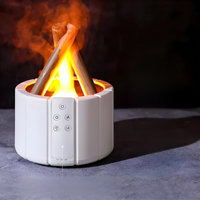 Difusor de Óleo Essencial Lareira Portátil Castiliani, ideal para aromaterapia e umidificação com design elegante

