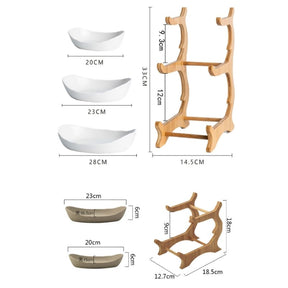 Fruteira de Mesa Cesta de Fruta Bambu Castiliani, ideal para organizar frutas e servir com estilo

