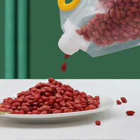 Kit 10 Sacos de Armazenamento Dispenser de Alimentos Castiliani, ideal para conservar alimentos secos com praticidade

