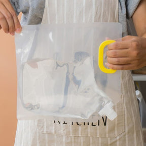Kit 10 Sacos de Armazenamento Dispenser de Alimentos Castiliani, ideal para conservar alimentos secos com praticidade

