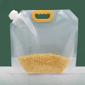 Kit 10 Sacos de Armazenamento Dispenser de Alimentos Castiliani, ideal para conservar alimentos secos com praticidade

