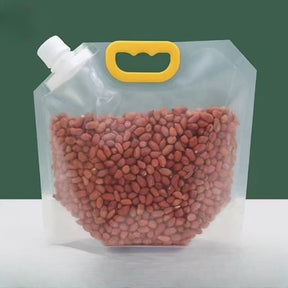 Kit 10 Sacos de Armazenamento Dispenser de Alimentos Castiliani, ideal para conservar alimentos secos com praticidade

