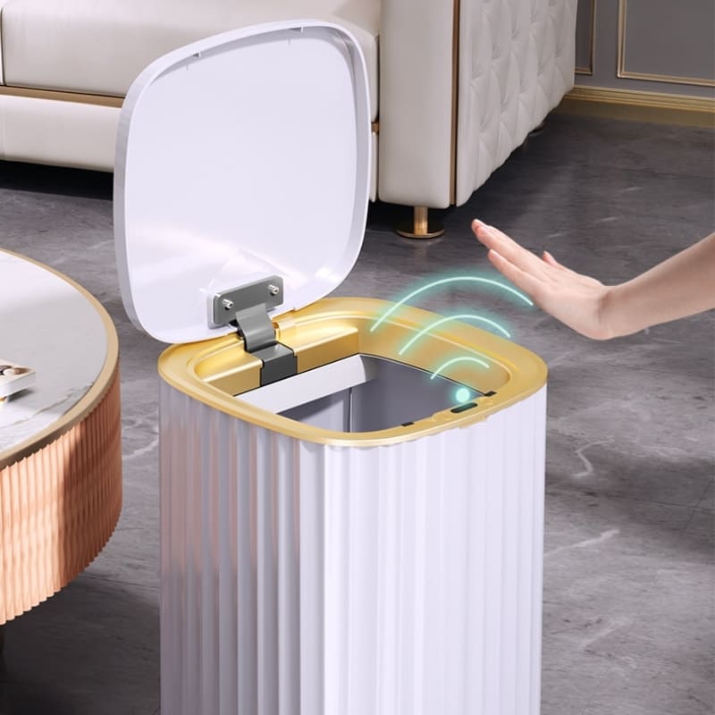 Lixeira Automática com Sensor Inteligente Castiliani, perfeita para banheiro e cozinha com tecnologia avançada

