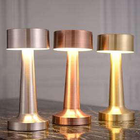  Luminaria de Mesa LED Decoracao Retro Recarregável Castiliani 